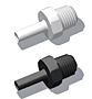 QCSAG Series Male National Pipe Thread (NPT) x Stem Polypropylene Connectors